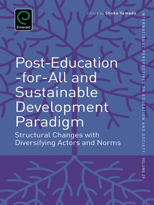 cover image of International Perspectives on Education and Society, Volume 29